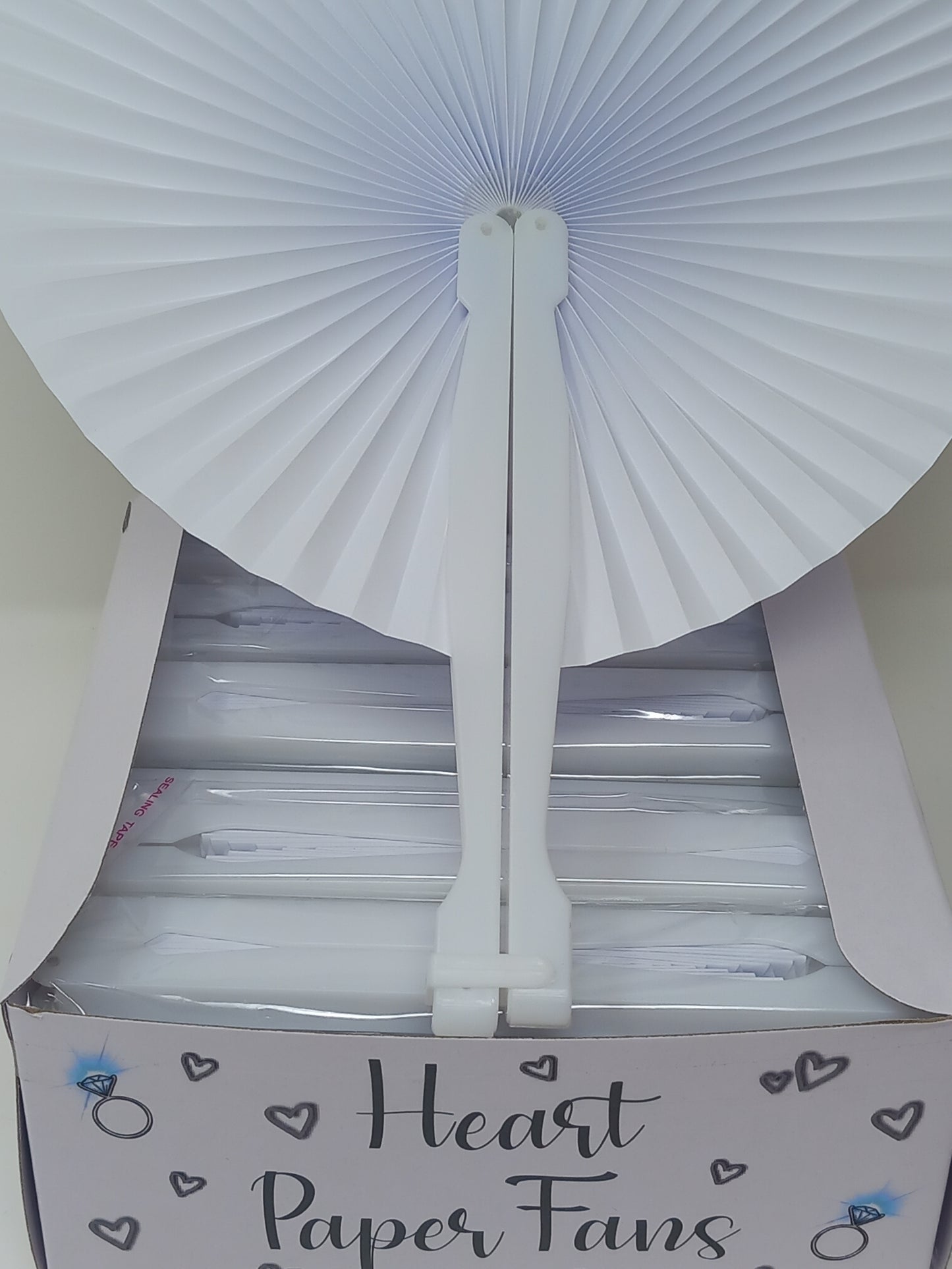 Heart Shaped Paper Fans