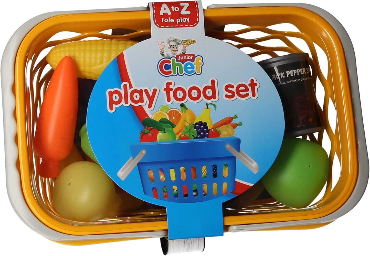 22 Pieces Play Food Set Fake Food Toys Grocery Shopping Role Play Kid Toy Gift