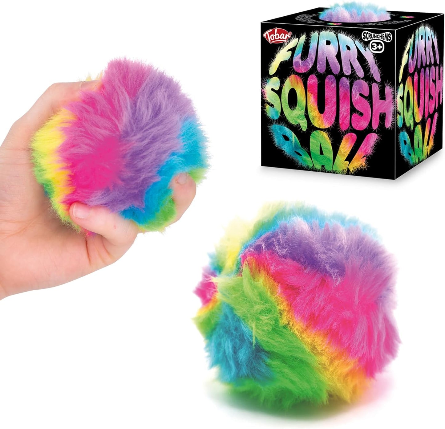 SCRUNCHEMS FURRY STRESS SQUISH BALL