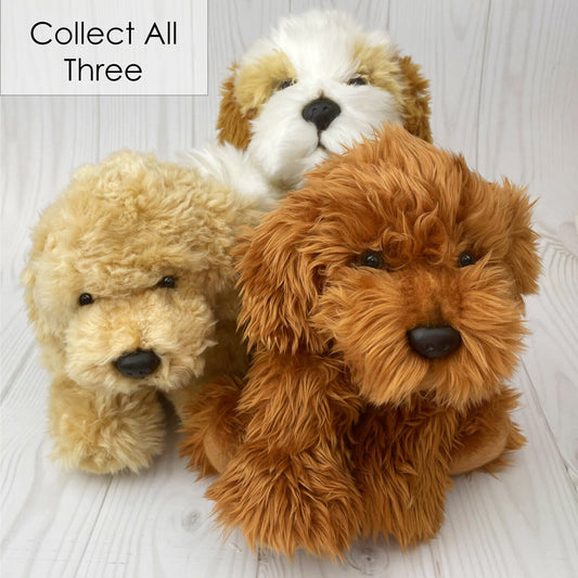 Premium Doodle Dog Plush (30cm) - Cockapoo, Cavapoo, Labradoodle