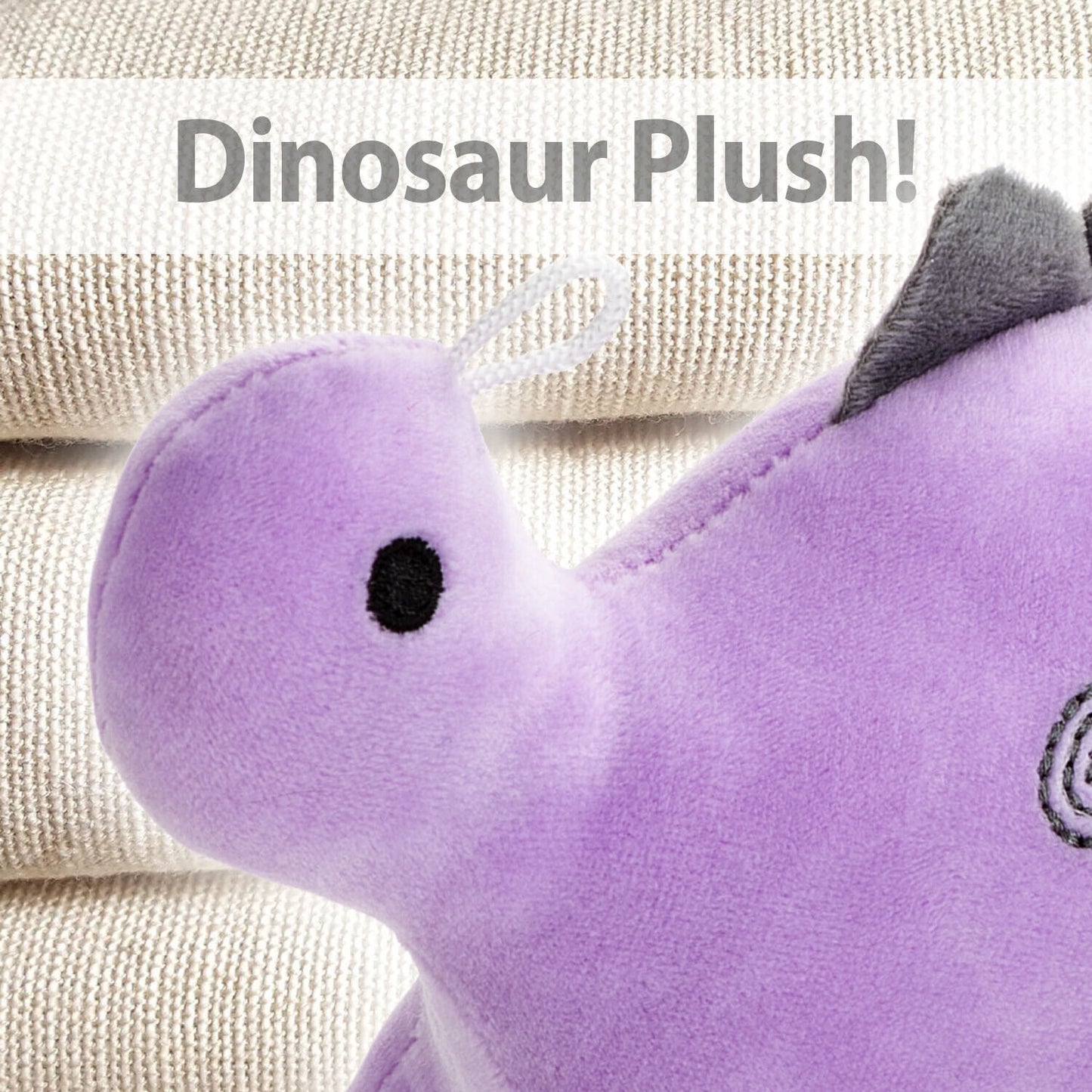 Purple Stegosaurus 16cm Plush - Oh So Soft Cute Fabric Dinosaur Toy