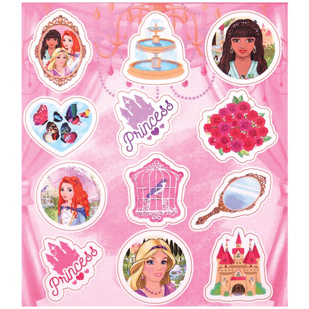 120 Sheets of 12 Princess Stickers
