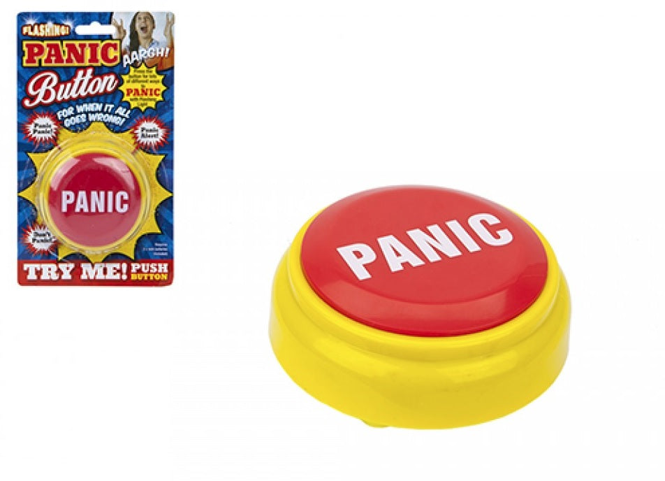 Joke Panic Alert Button Novelty Prank Emergency Red Buzzer Funny GAG Toy Gift