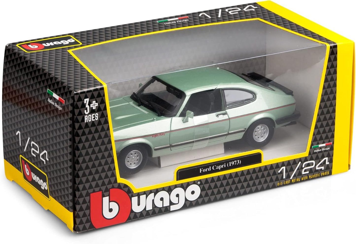 Bburago 1:24 Ford Capri (1982) Diecast Model Car 18-21093