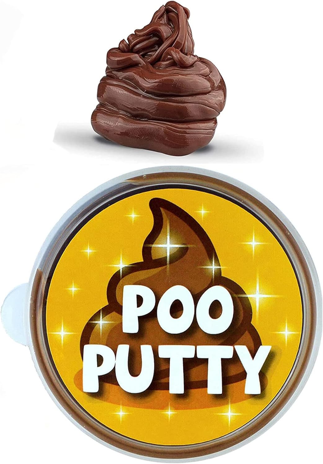 Poo Putty Tub Joke Novelty Gift Toy Party Bag Fillers Kids GAG Funny Prank