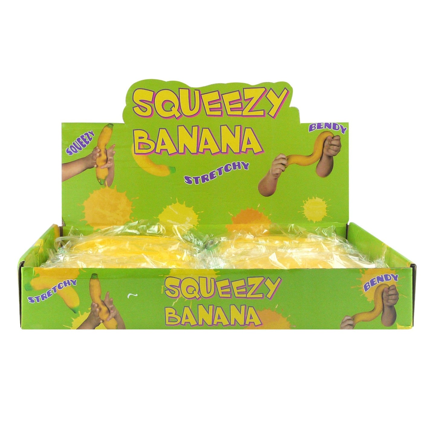 24 Banana Squeeze Stress Relief Toys
