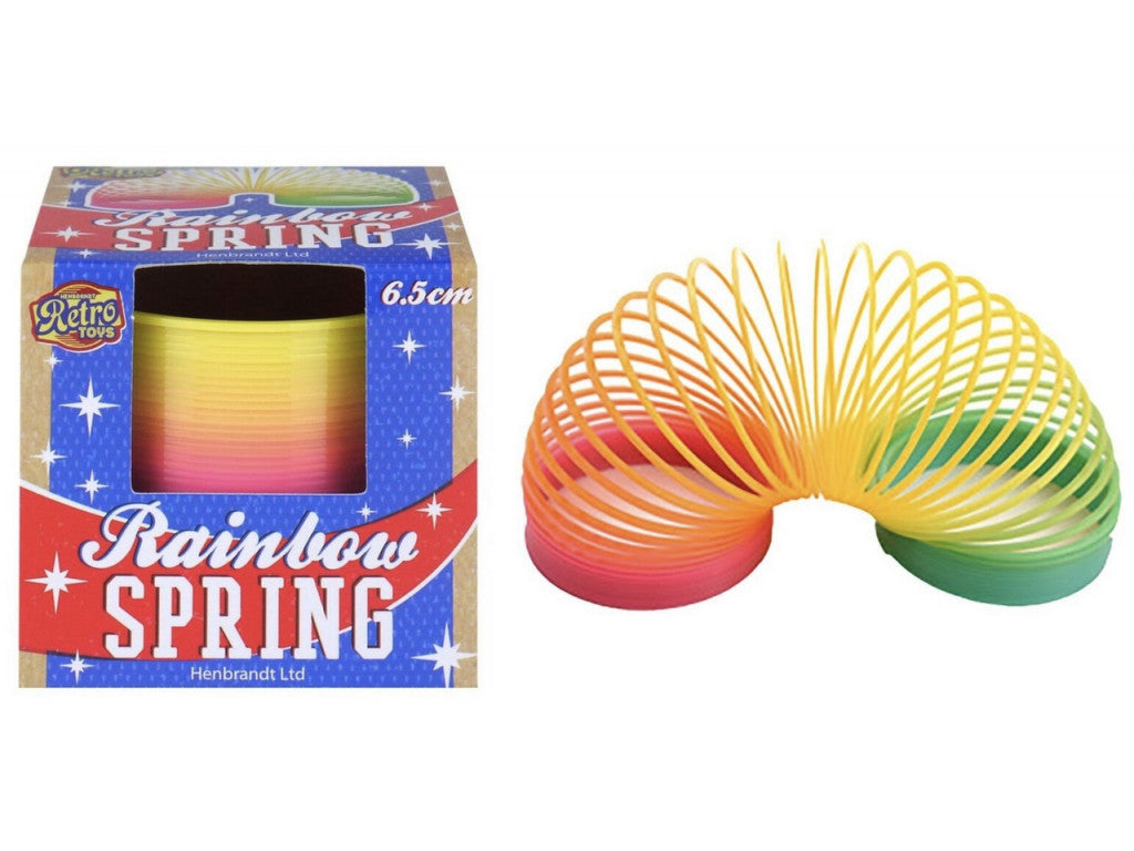 Plastic Rainbow Springy 7cm
