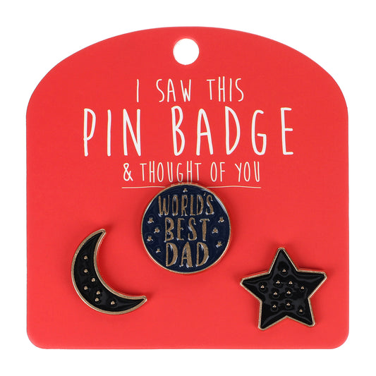 Pin Badge “World’s Best Dad”