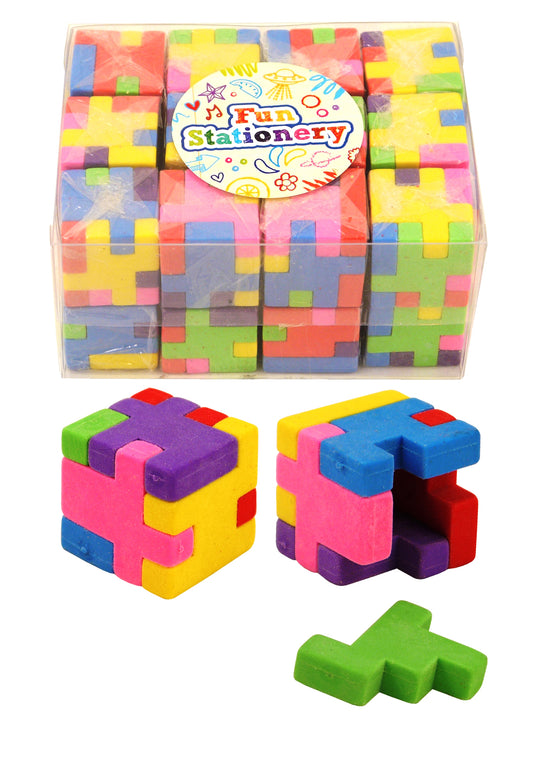 24 Puzzle Cube Erasers