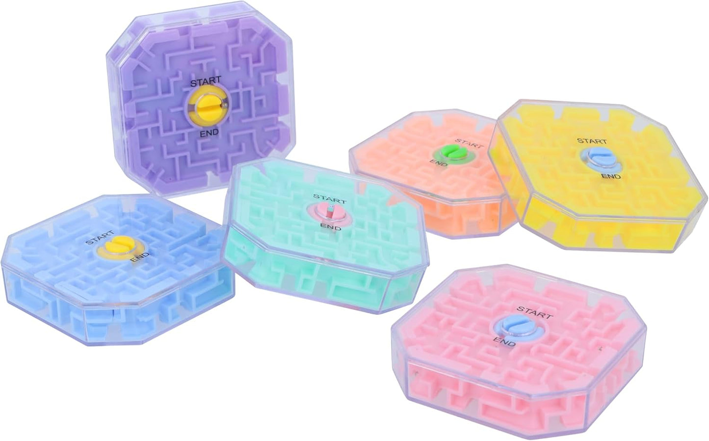 Balance Labyrinth 3D Maze Puzzle Game 6.8cm Kids Brain Teasers Fidget Toys Party Bag Favours Loot Bag Fillers Lucky Dip Favours Stocking Fillers for Boys and Girls