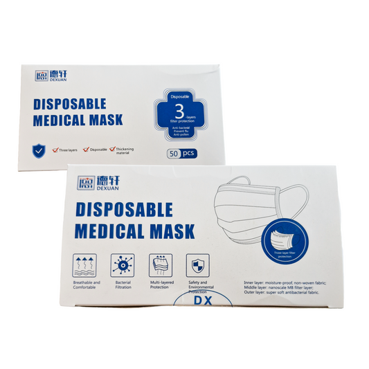 Disposable Medical Masks 50pk