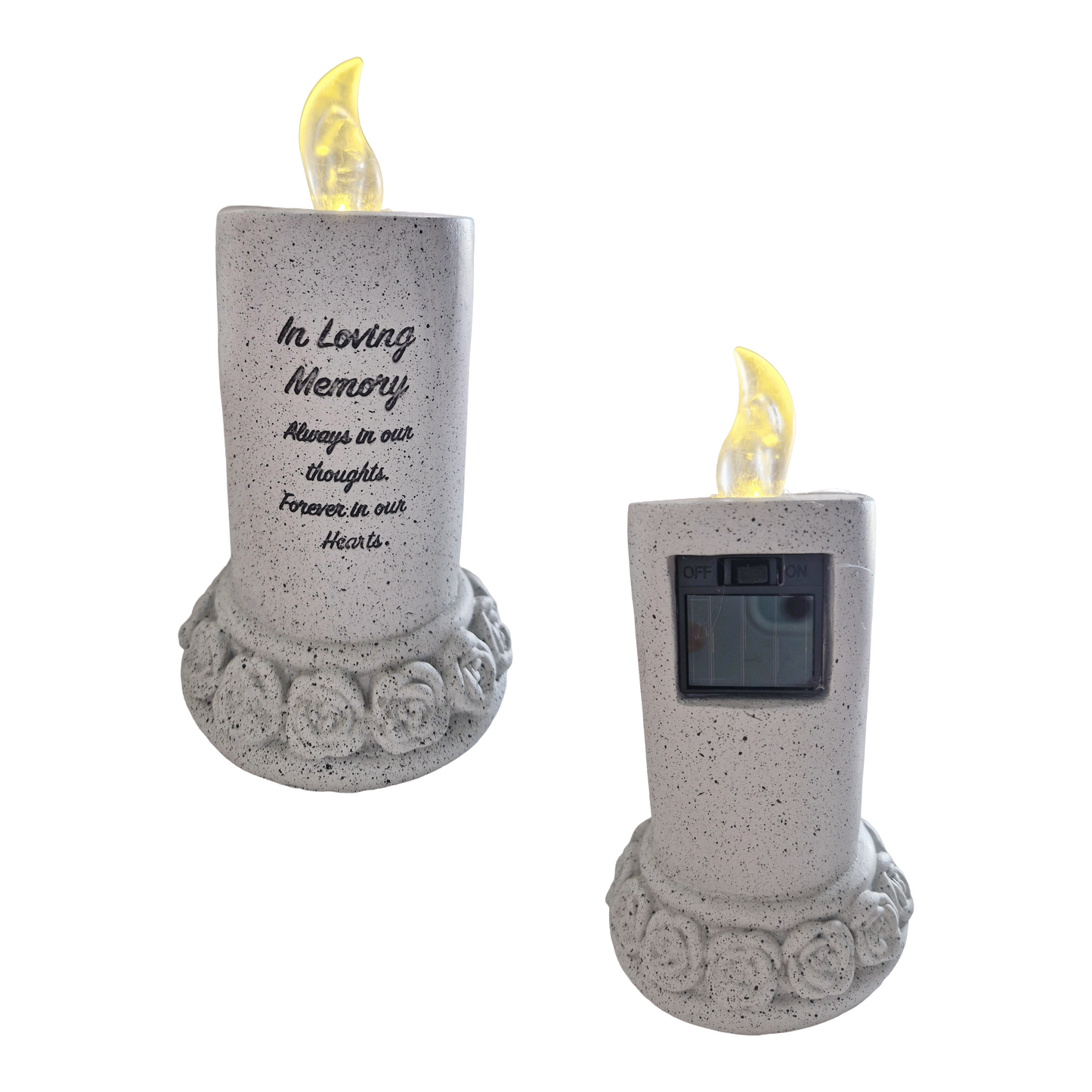 Eternal Memorial Solar Candle In Loving Memory