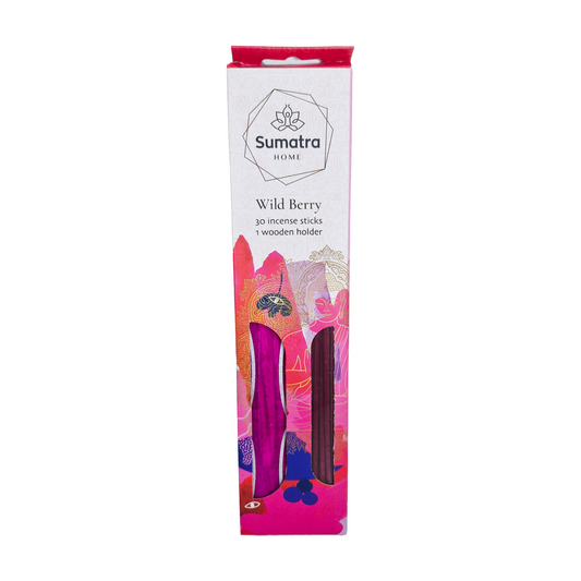 Sumatra 30 Incense Sticks with Wooden Holder