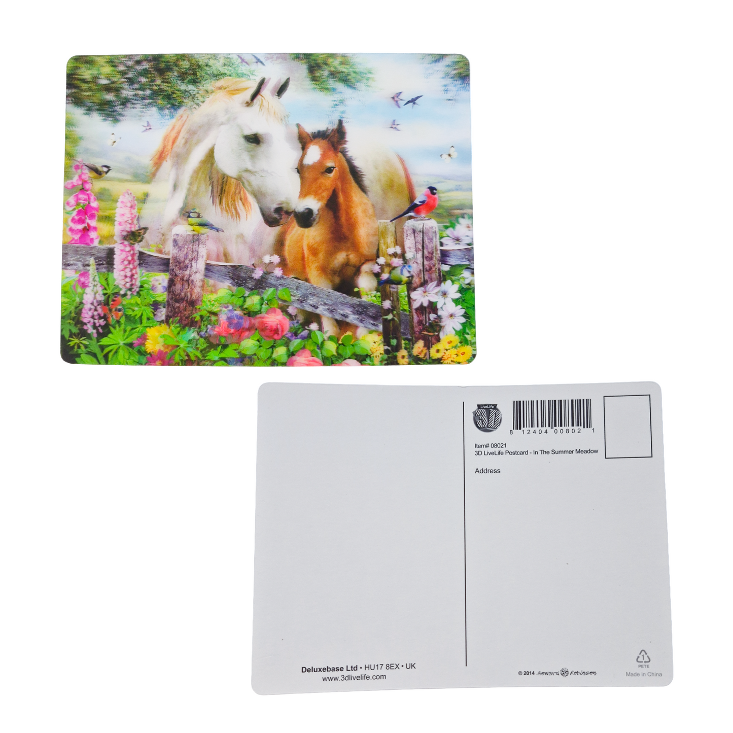 3D Lenticular Horse Postcard