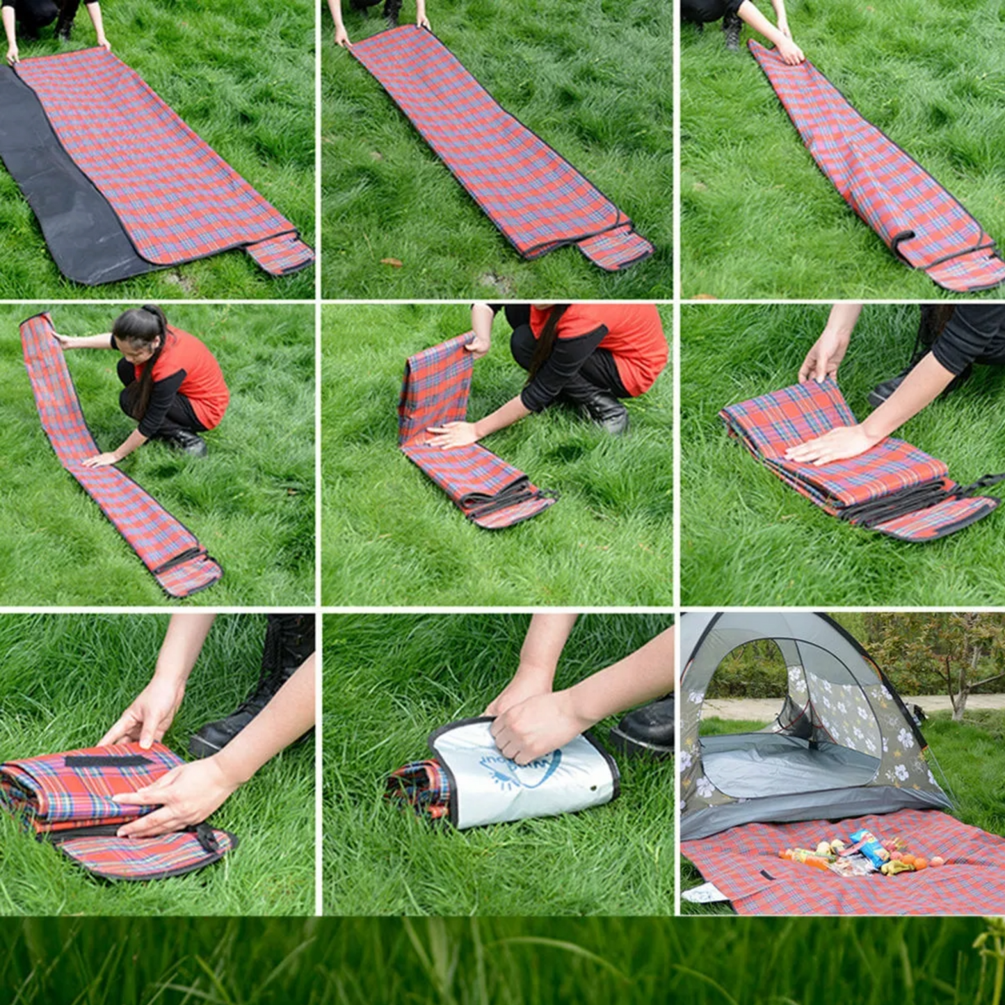 Picnic Mat with Waterproof Backing