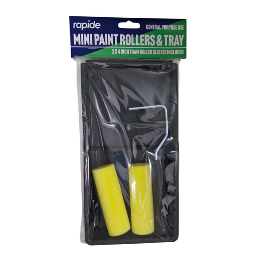 Mini Paint Rollers & Tray
