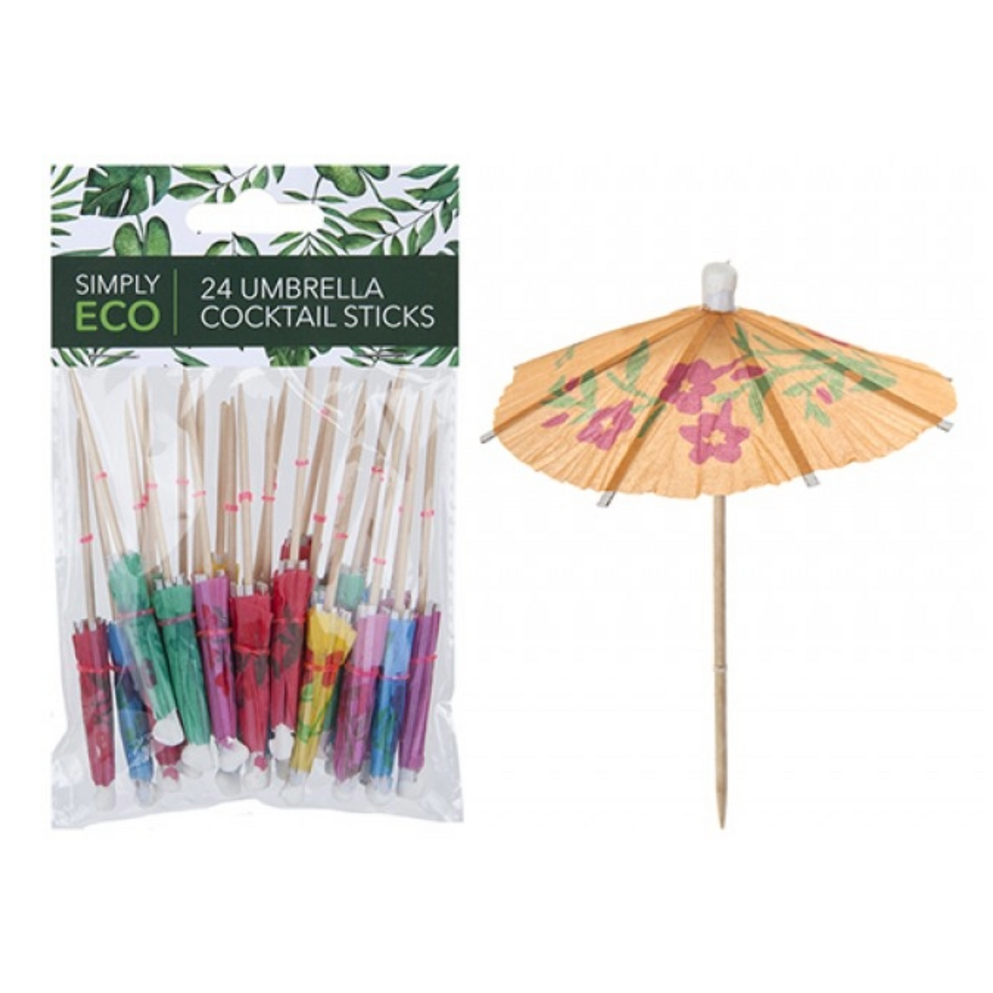 Umbrella Cocktail Sticks 24pk