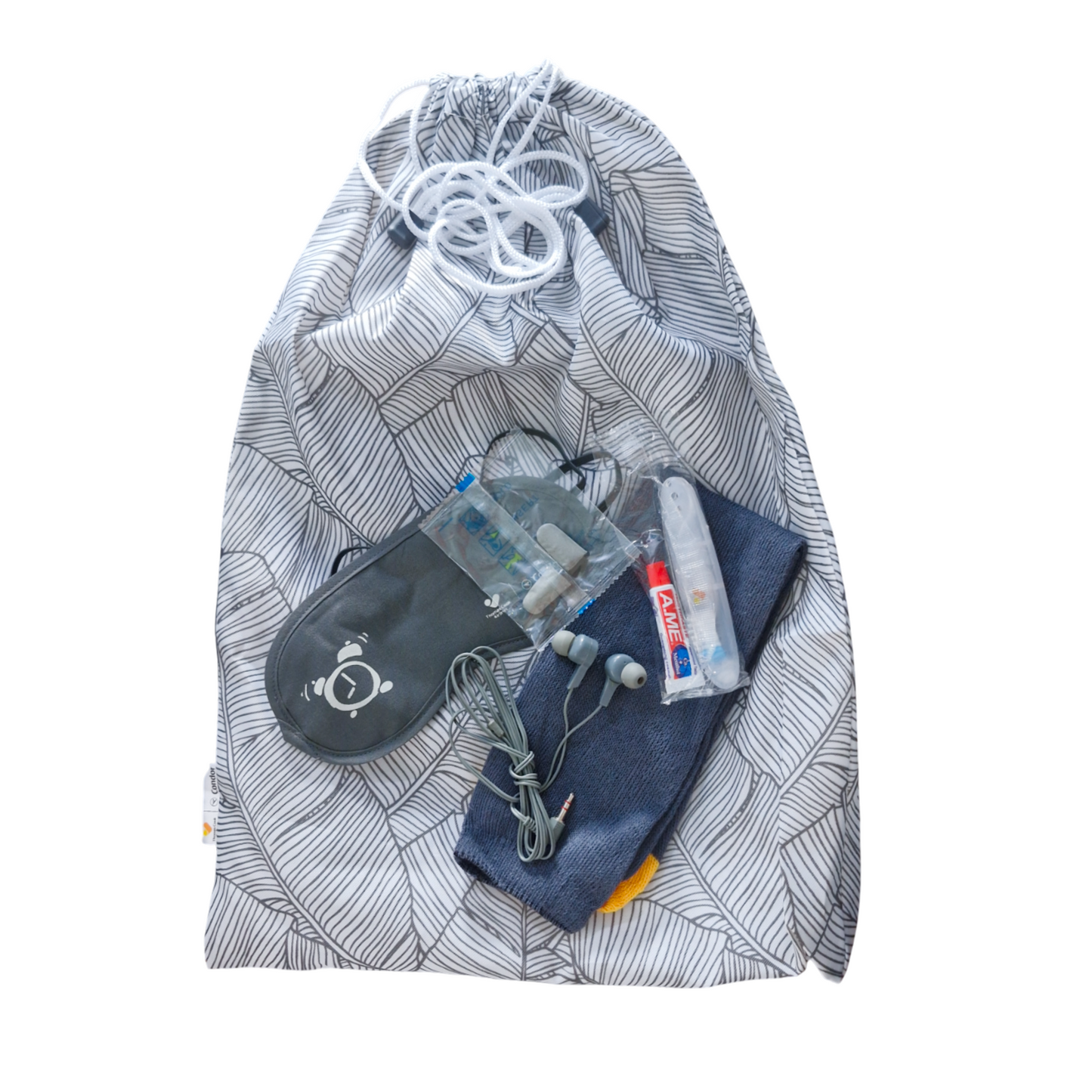 Travel Drawstring Bag with Accessories