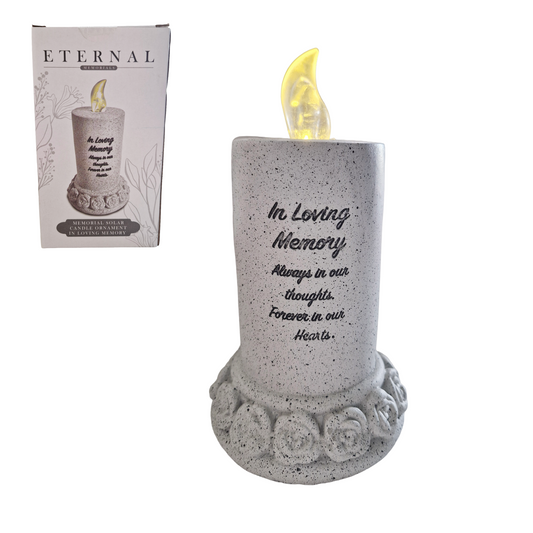 Eternal Memorial Solar Candle In Loving Memory