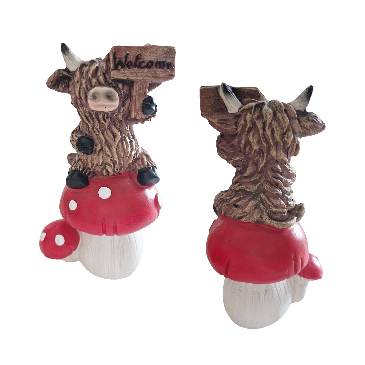 Highland Cow on Toadstool