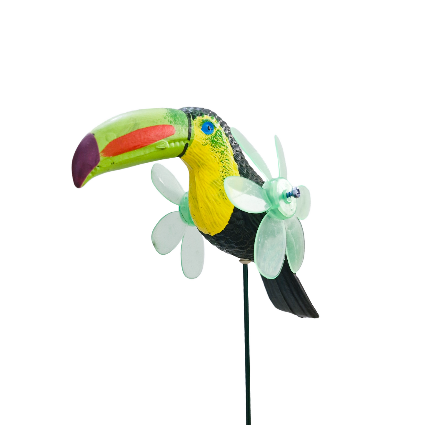 Parrot Windmill Garden Stake