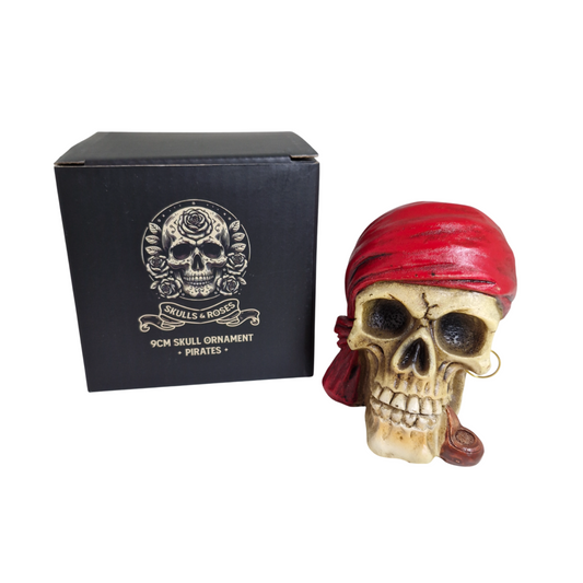 Pipes Skull Ornament Pirates 9cm