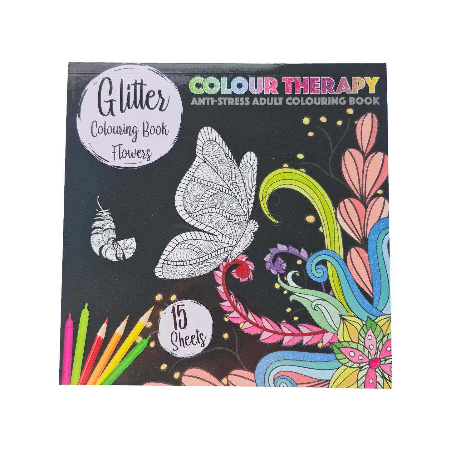 Adult Glitter Colour Therapy Book