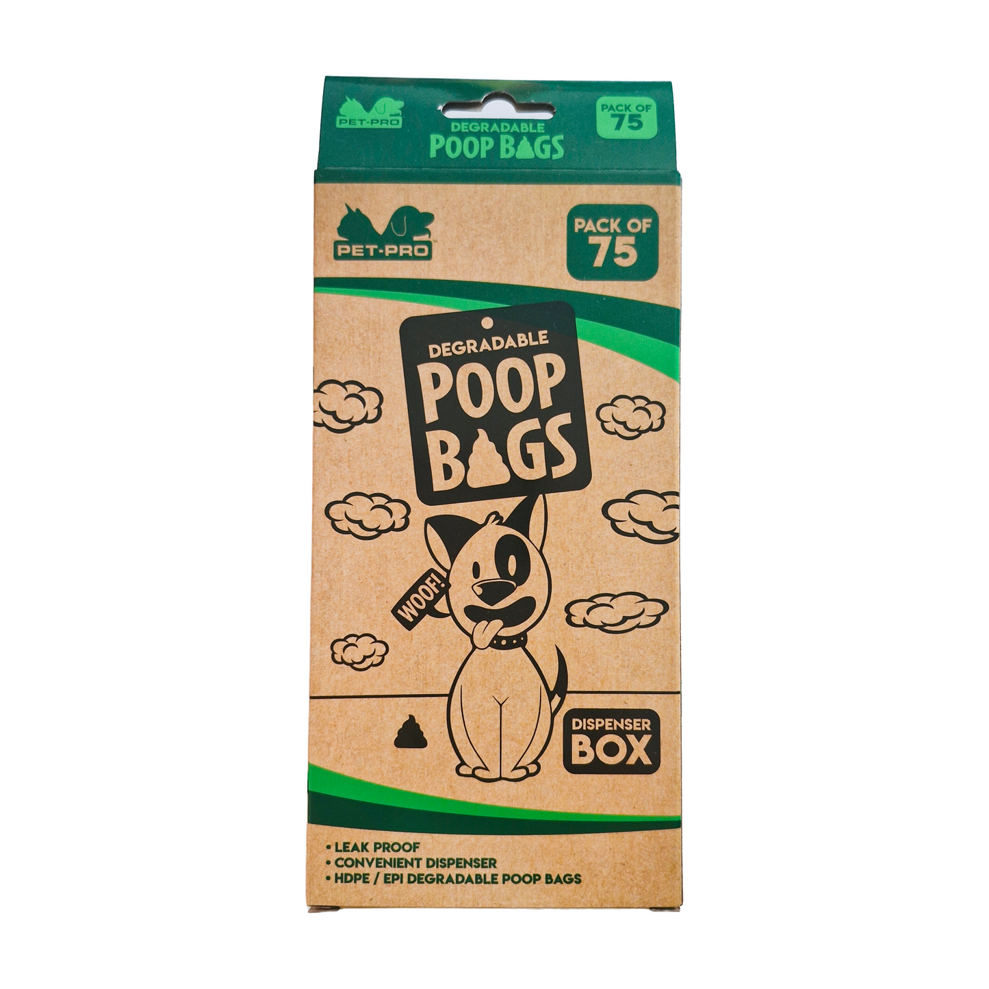 Degradable Poop Bags 75pk
