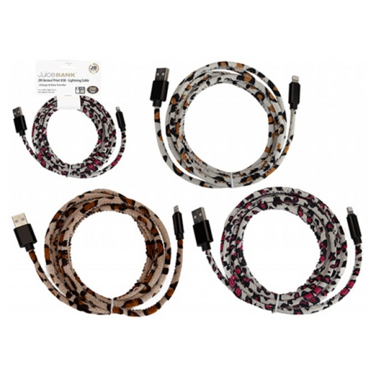 Animal Print Lightning Cable iPhone