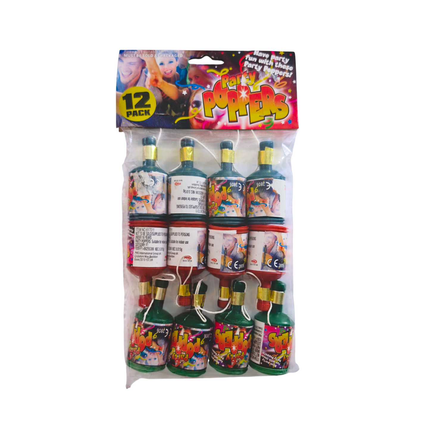 Party Poppers 12pk