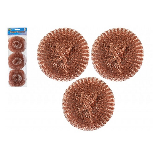 Copper Scourers 3pk