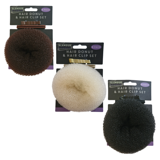 Hair Donut & Clip Set