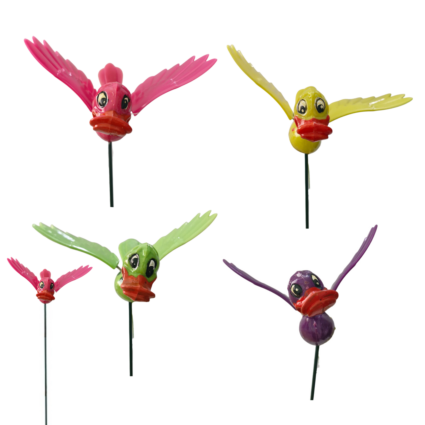 Happy Flying Ducks Garden Stake