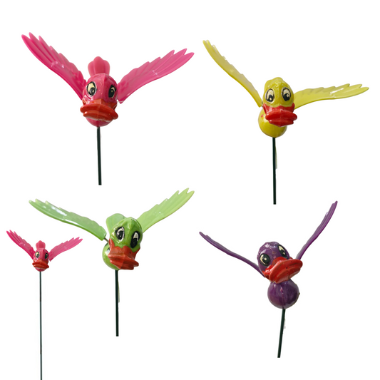 Happy Flying Ducks Garden Stake