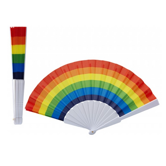 Rainbow Hand Fan