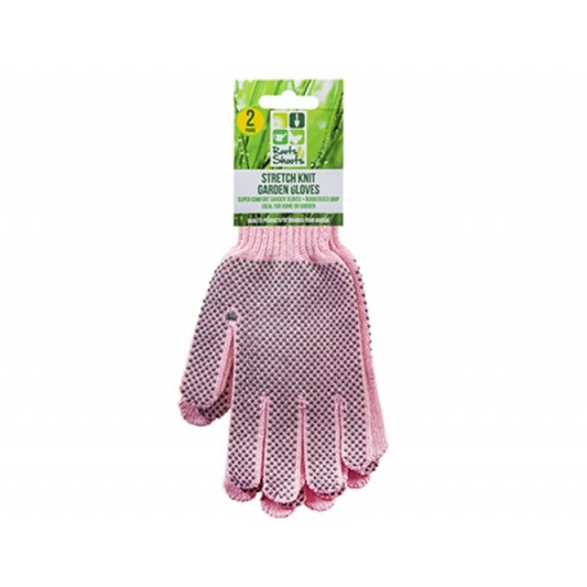 Pink Comfort Stretch Garden Gloves