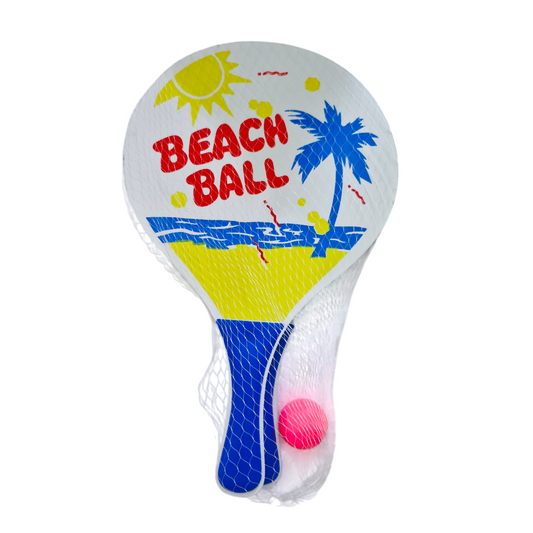 Wooden Beach Tennis Racket Set