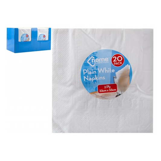 White Napkins 20pk