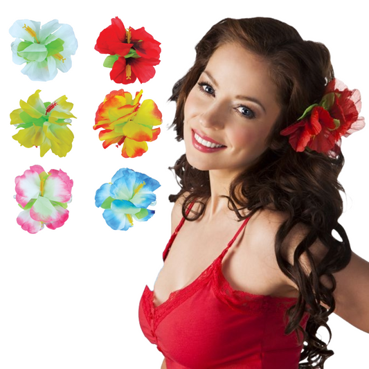 Hawaiian Hibiscus Flower Hair Clip