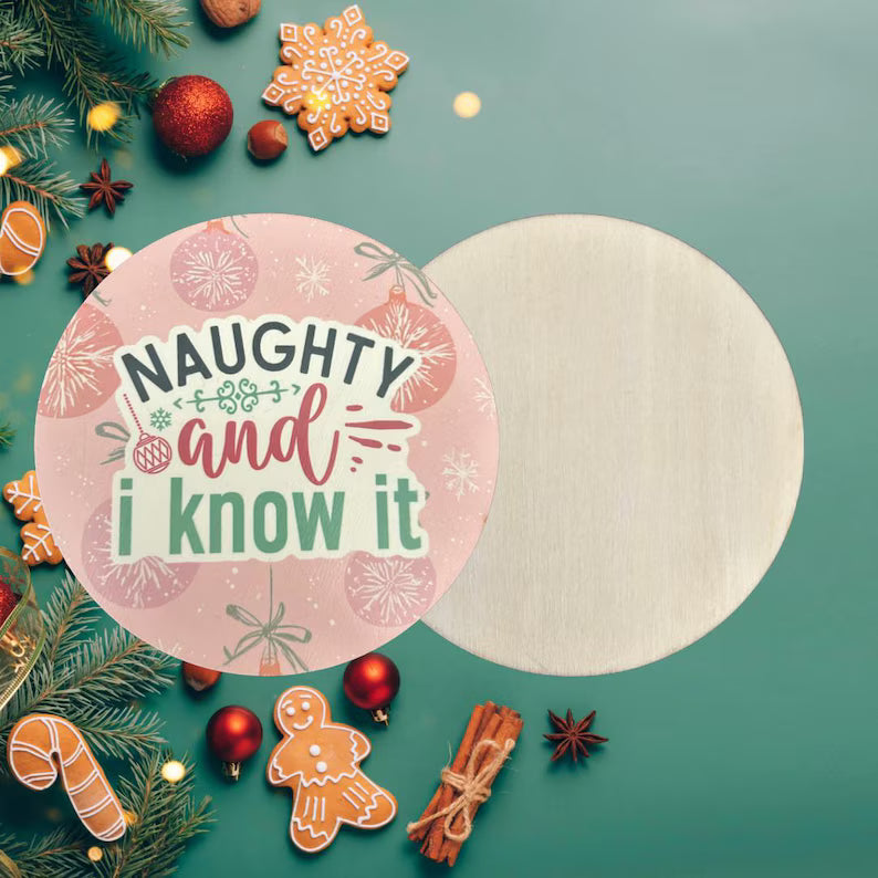 Handmade Funny Christmas Coasters