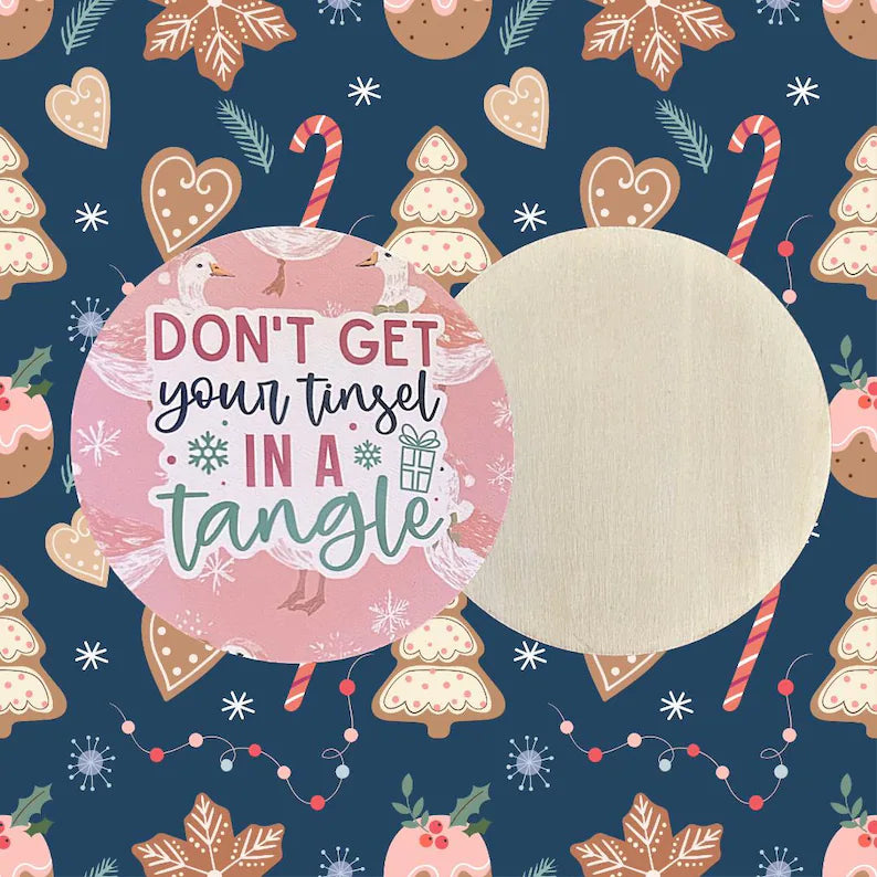 Handmade Funny Christmas Coasters