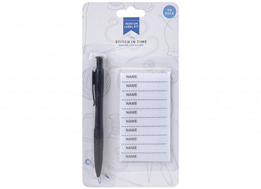 Iron On Name Label Kit