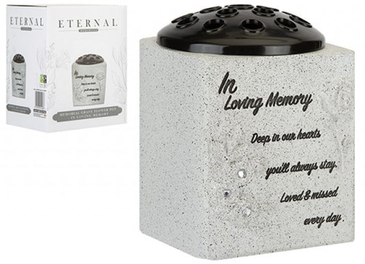 Eternal Memorial Grave Flower Pot In Loving Memory