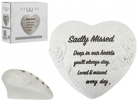 Eternal Memorial Heart Sadly Missed
