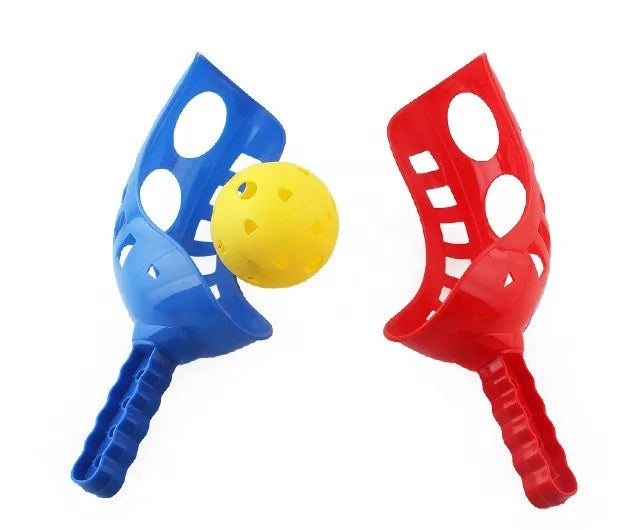 Scoop Ball Catch Cone Toss Set Outdoor Sports Beach Game for Kids