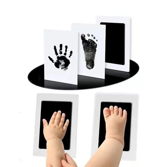 Non-Toxic Baby Handprint & Footprint Kit – Newborn Souvenir Ink Pad for Baby Gifts