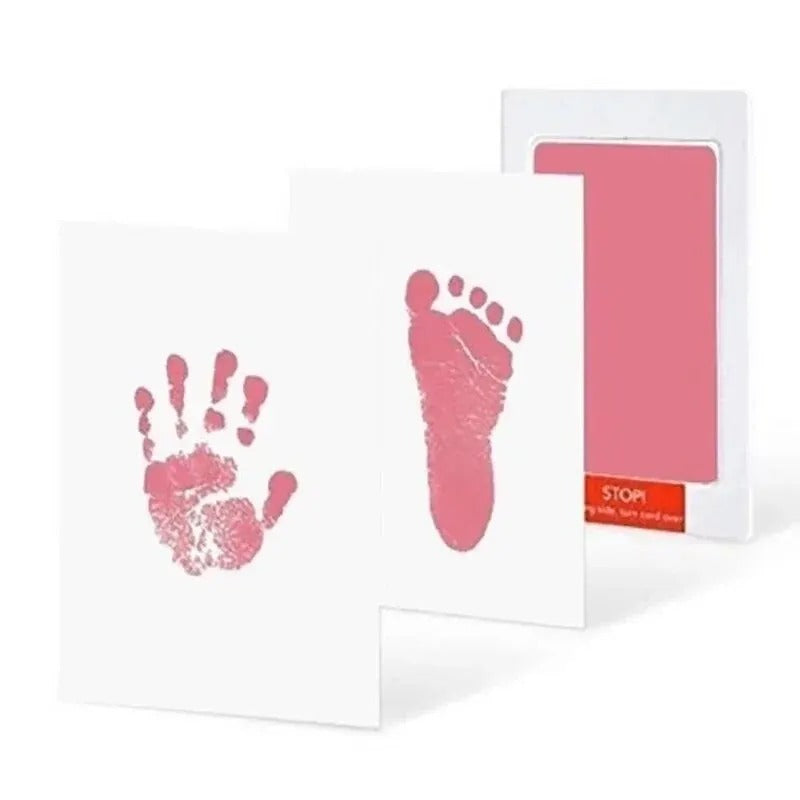 Non-Toxic Baby Handprint & Footprint Kit – Newborn Souvenir Ink Pad for Baby Gifts