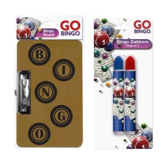 Bingo Board with Dabbers