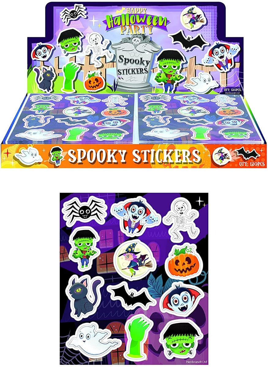 120 Sheets of 12 Halloween Stickers