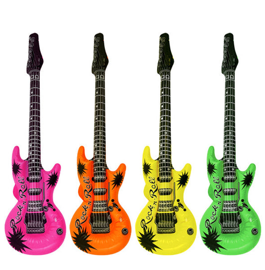 12 Inflatable Neon Guitars